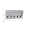 Flash Furniture 24" Whitewash Wall Mount Shelf with Hanging Hooks HFKHD-HEF0-CRE8-732315-GG - alternate 7
